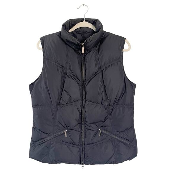 Add Goose Down Black Puffer Vest Size 12 - Picture 1 of 11